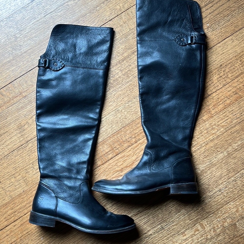 Black Frye knee high boot